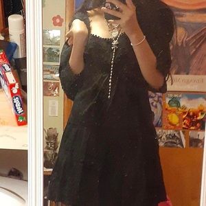 Casual black lolita dress